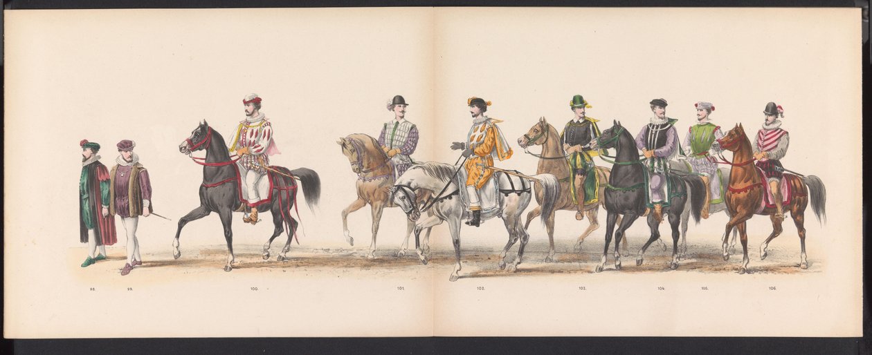 Mascherata degli studenti di Leida, 1870 (tavola 8) da Gerardus Johannes Bos