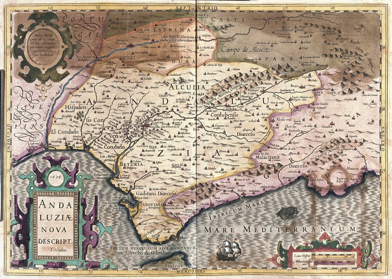 Andalusia, Spagna da Gerardus Mercator