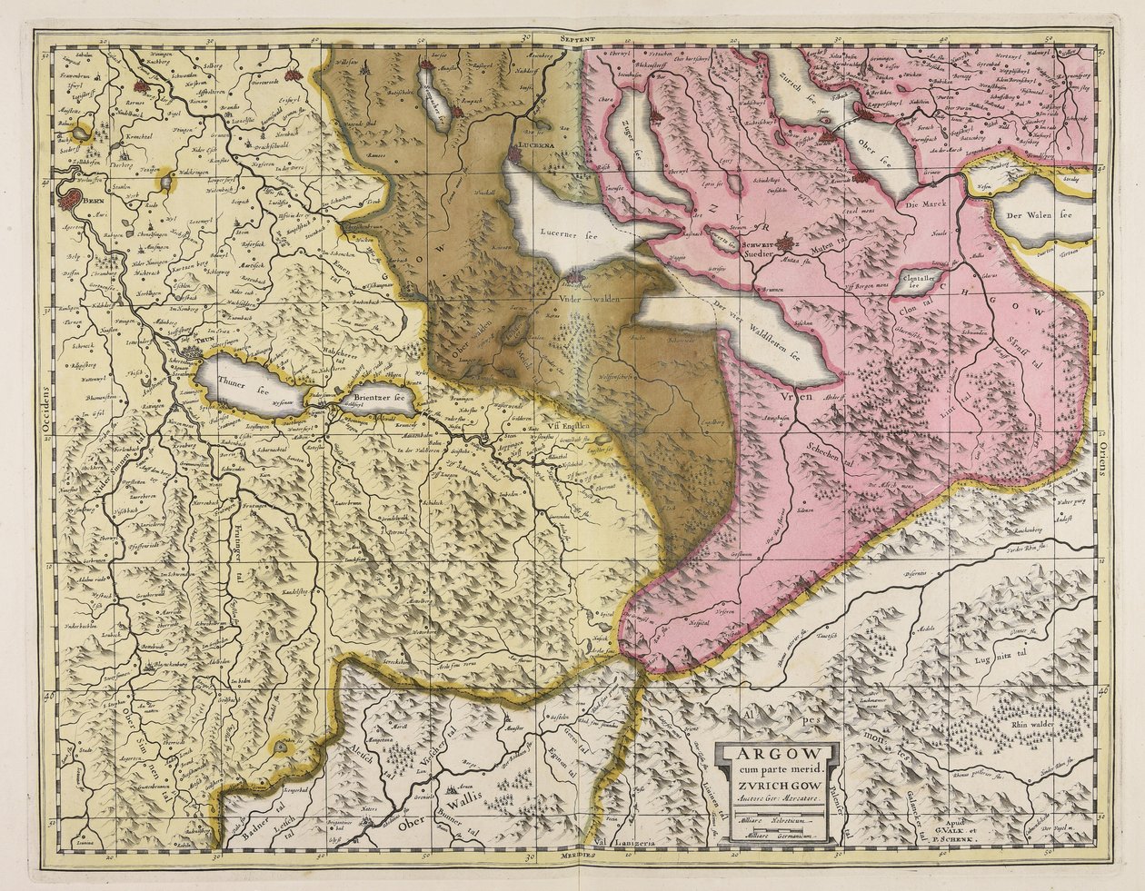 Argow cum parte merid. Zurichgow / auctore Ger. Mercatore da Gerardus Mercator