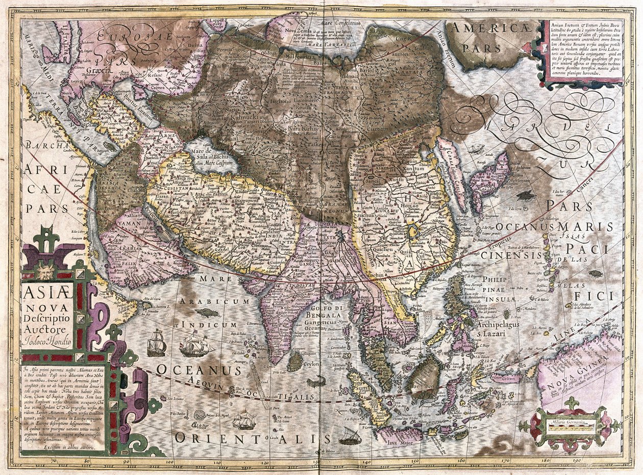 Asia (incisione) da Gerardus Mercator