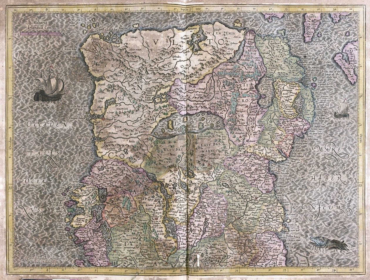 Irlanda da Gerardus Mercator