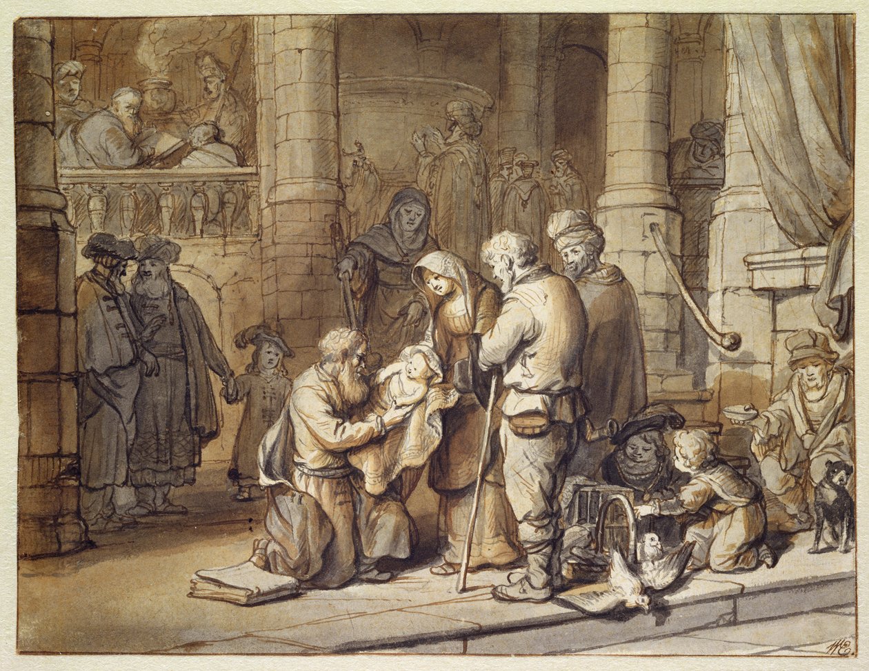 La presentazione di Cristo al Tempio da Gerbrand van den Eeckhout
