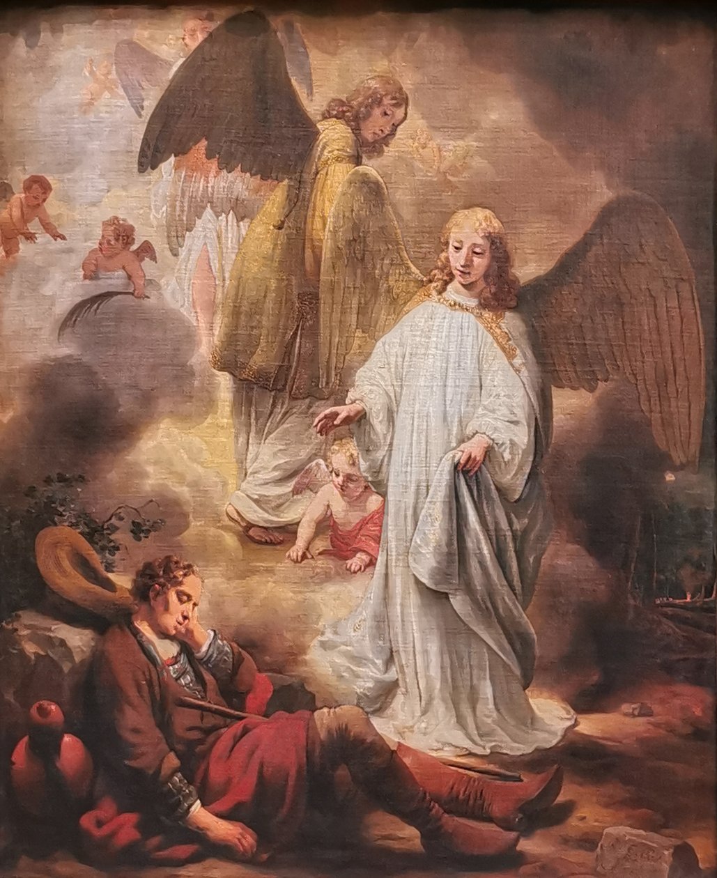 Tedesco: Il sogno di Giacobbe della scala per il paradiso da Gerbrand van den Eeckhout