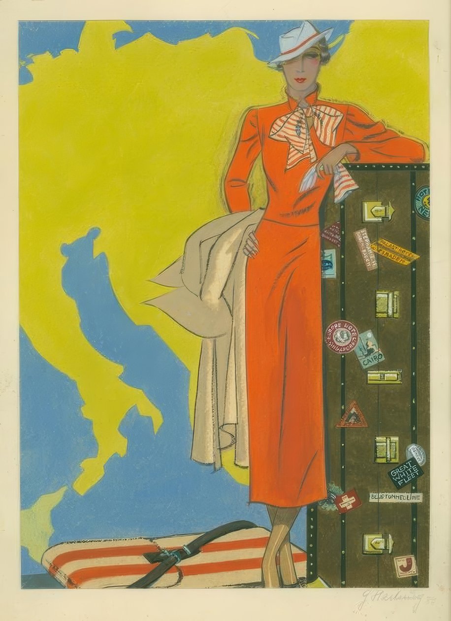 Moda femminile 1932 / Abito da viaggio da Gerd Hartung