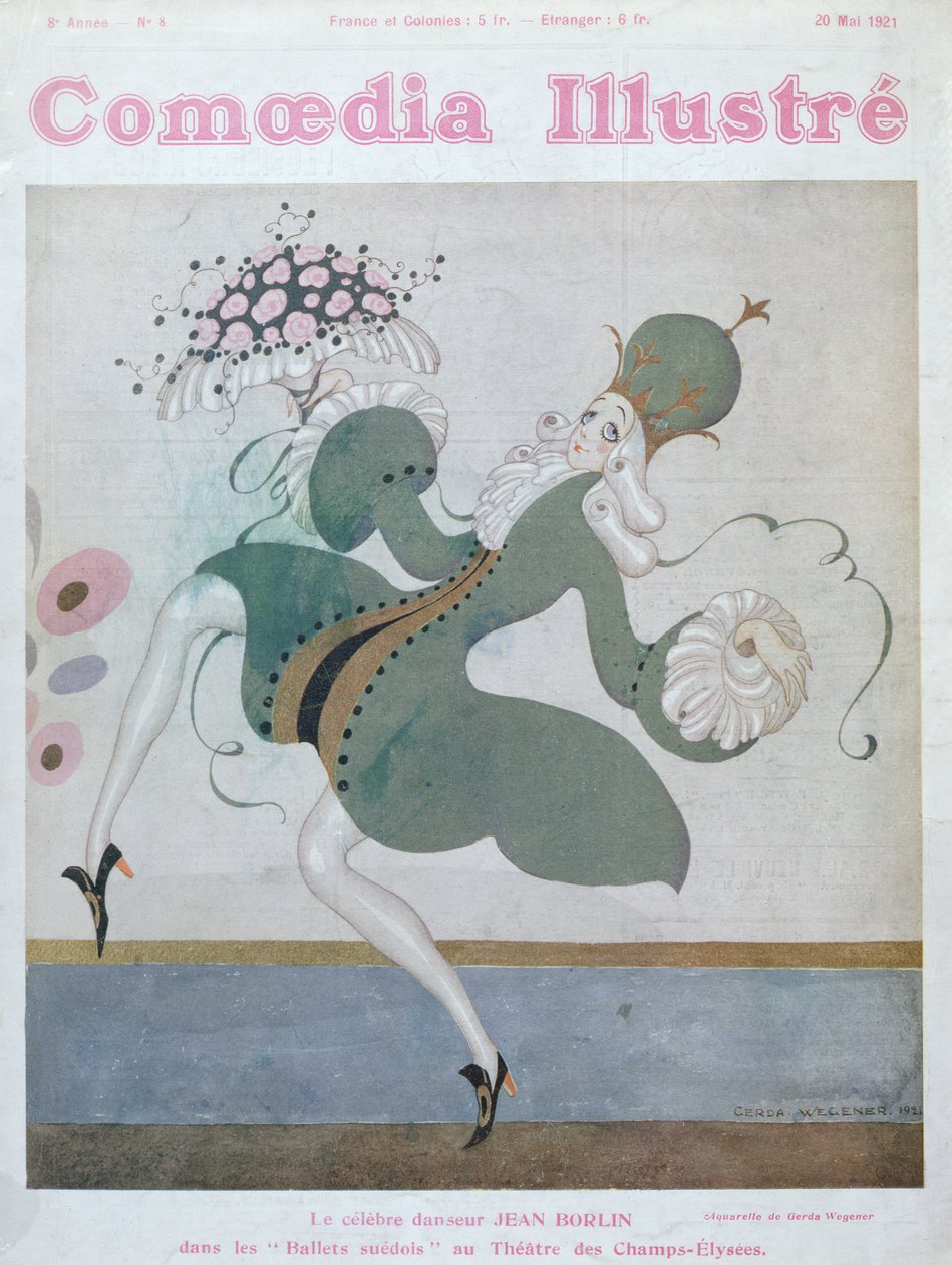 Jean Borlin (1893-1930) stella del Balletto Reale Svedese, dalla copertina di 