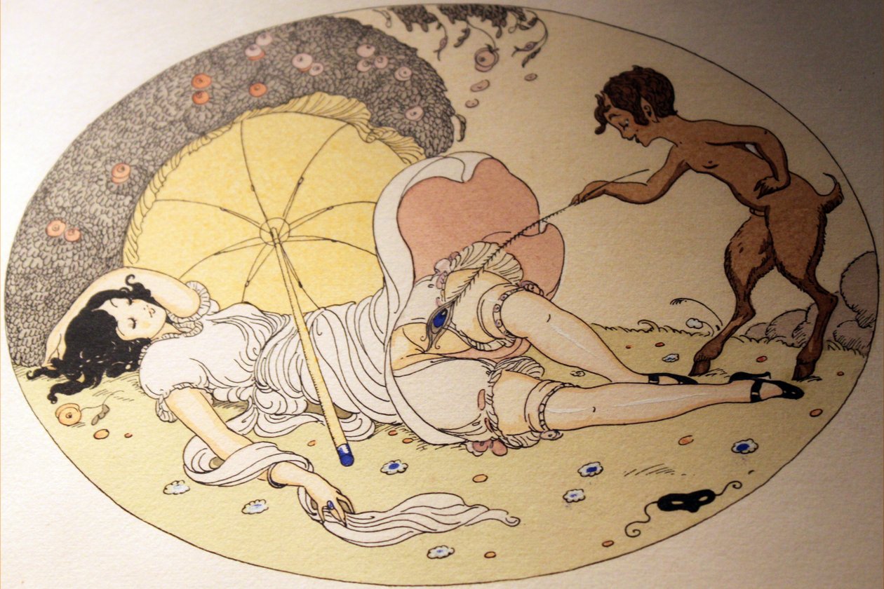 Serie di acquerelli, pubblicati nel 1925 con il titolo The Delights of Eros in Erotopolis Paris da Gerda Marie Frederike Wegener
