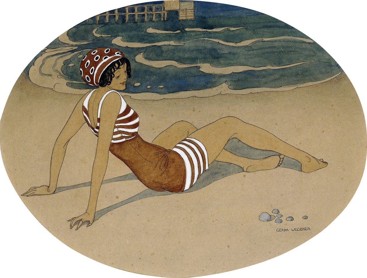 Il nuovo costume da bagno da Gerda Marie Frederike Wegener