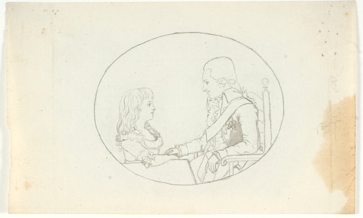 Principe Ereditario Federico con il Principe Ereditario (Cristiano VIII) da Gerhard Ludvig Lahde