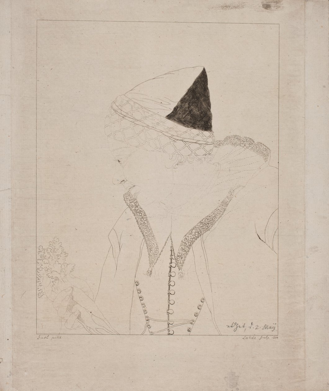 Una Ragazza di Amager da Gerhard Ludvig Lahde