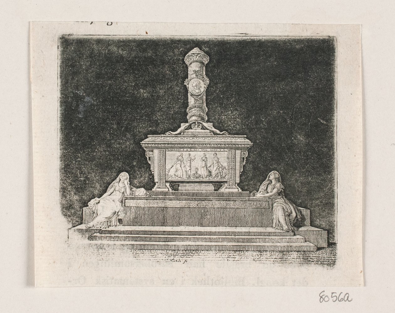 Monumento di Federico V a Roskilde da Gerhard Ludvig Lahde