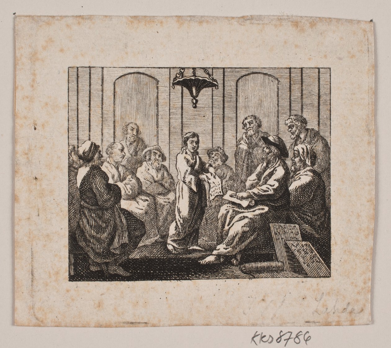 Cristo nel tempio da Gerhard Ludvig Lahde