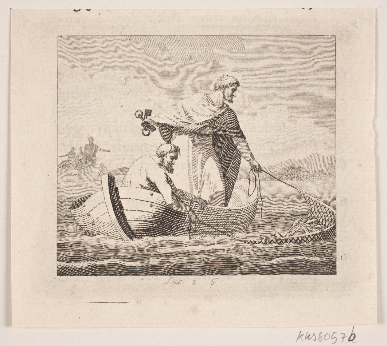La pesca miracolosa di Pietro da Gerhard Ludvig Lahde