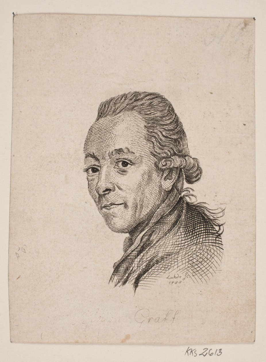 Ritratto del pittore A. Graff da Gerhard Ludvig Lahde