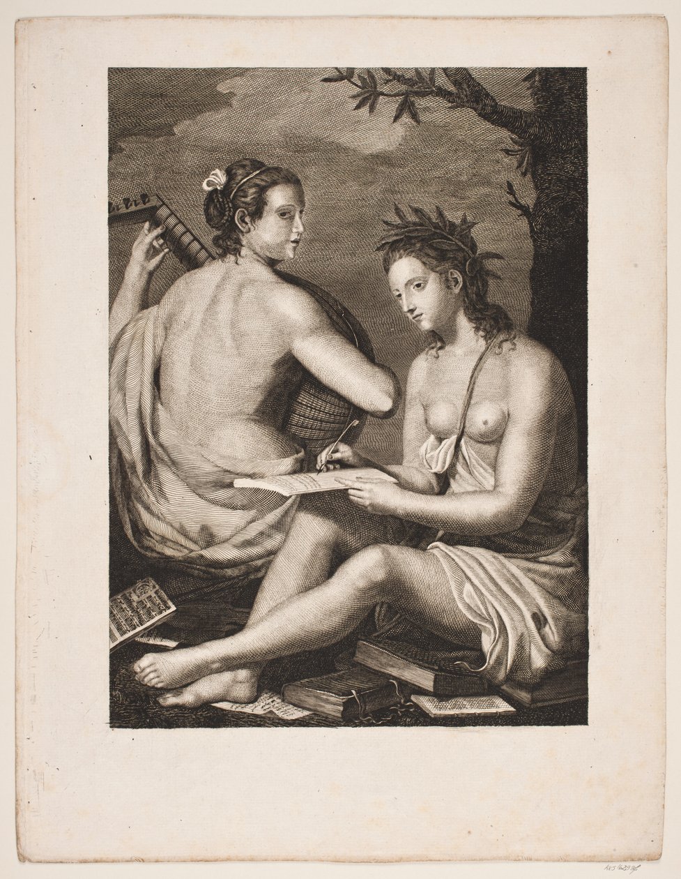 Tersicore e Calliope da Gerhard Ludvig Lahde