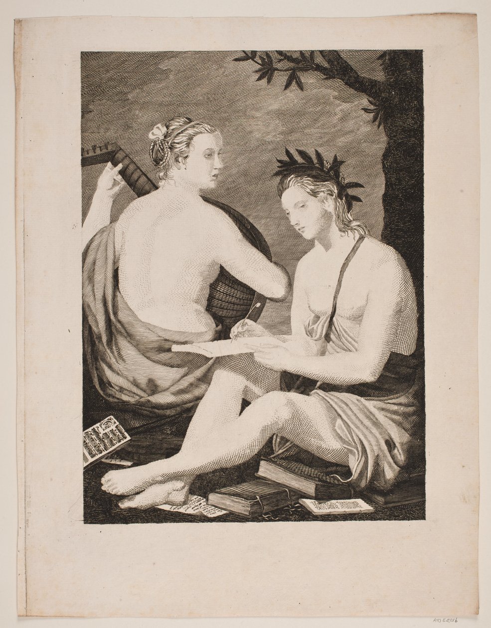 Tersicore e Calliope da Gerhard Ludvig Lahde