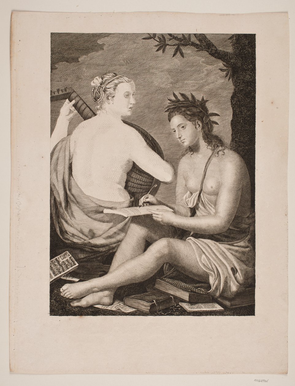 Terpsichore e Calliope da Gerhard Ludvig Lahde