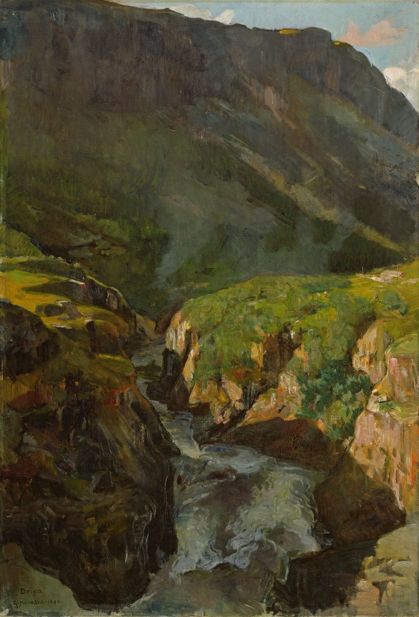 Il fiume Driva da Gerhard Munthe