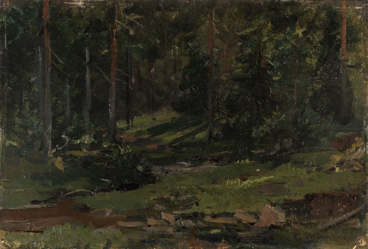 Paesaggio boscoso da Gerhard Munthe