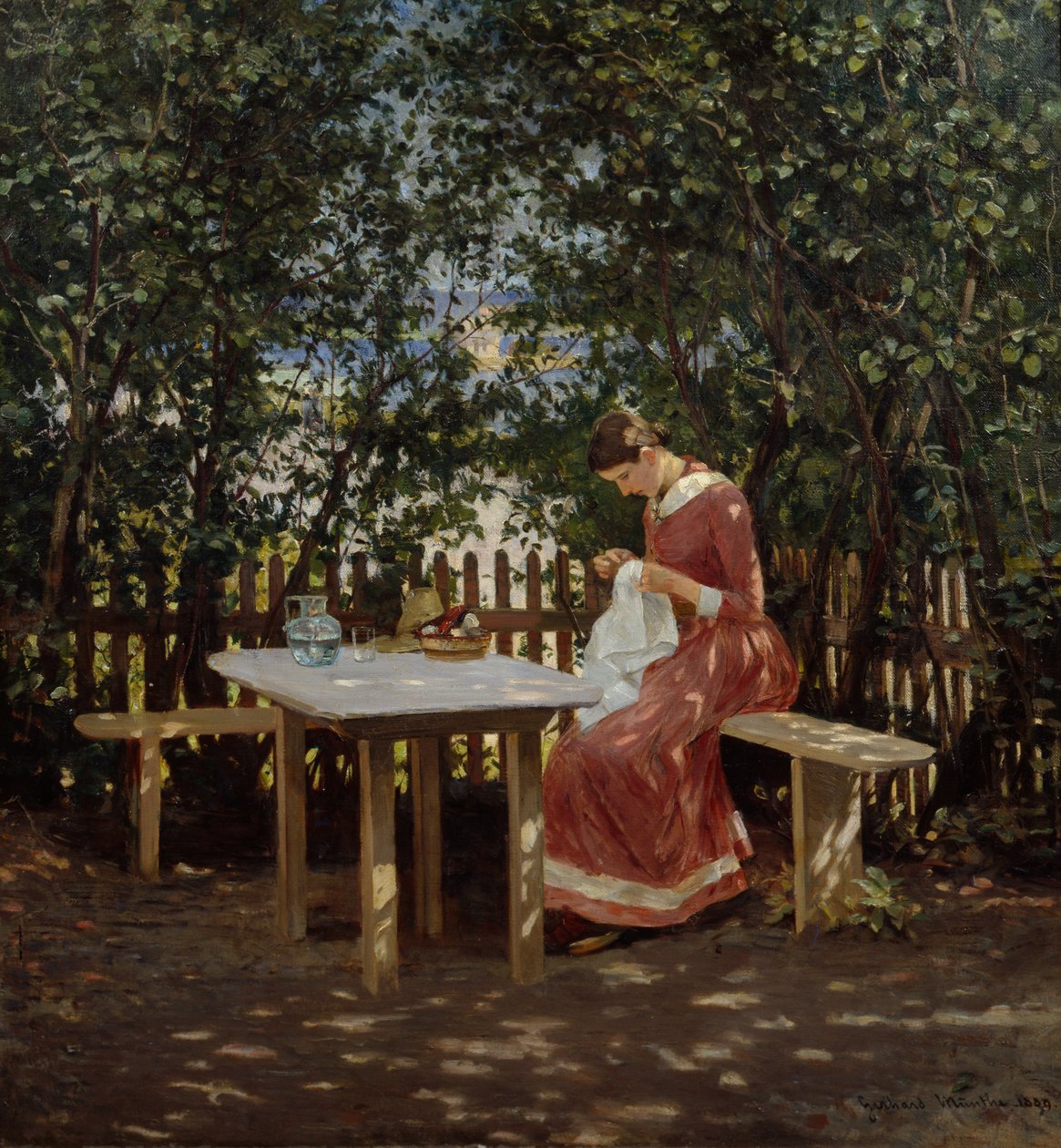 Nella casa estiva da Gerhard Peter Frantz Vilhelm Munthe