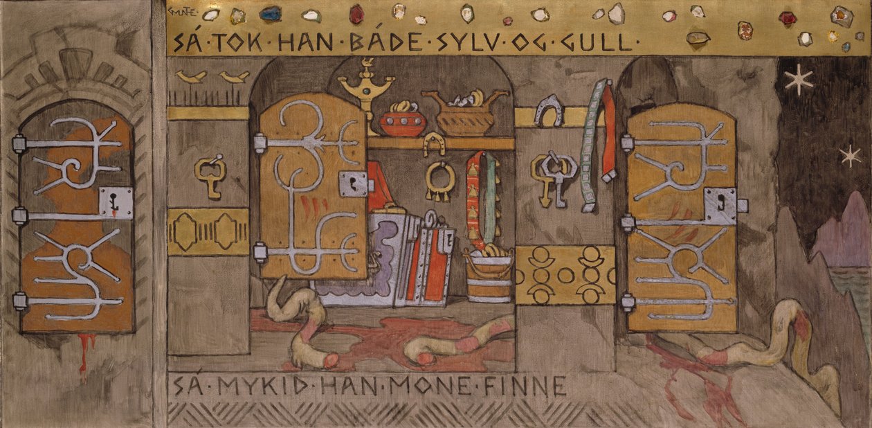 Åsmund che porta a casa argento e oro da Gerhard Peter Frantz Vilhelm Munthe