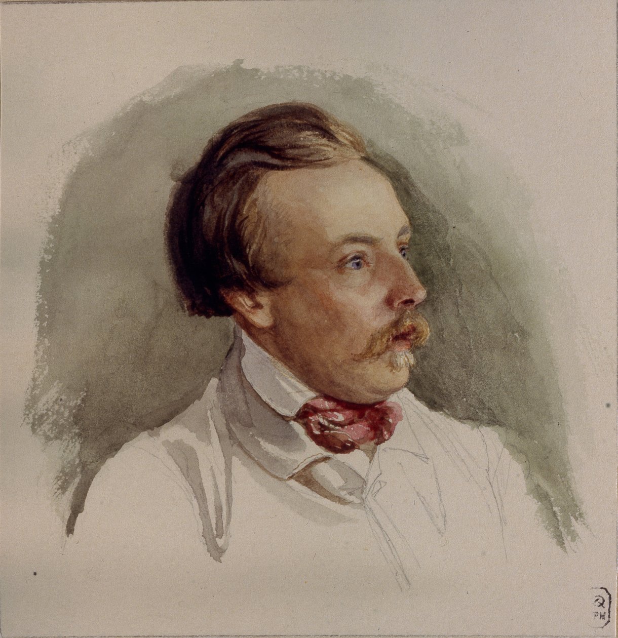 Ritratto del pittore Alexander von Kotzebue 1815-1889, 1840s da Gerhard Wilhelm Reutern von