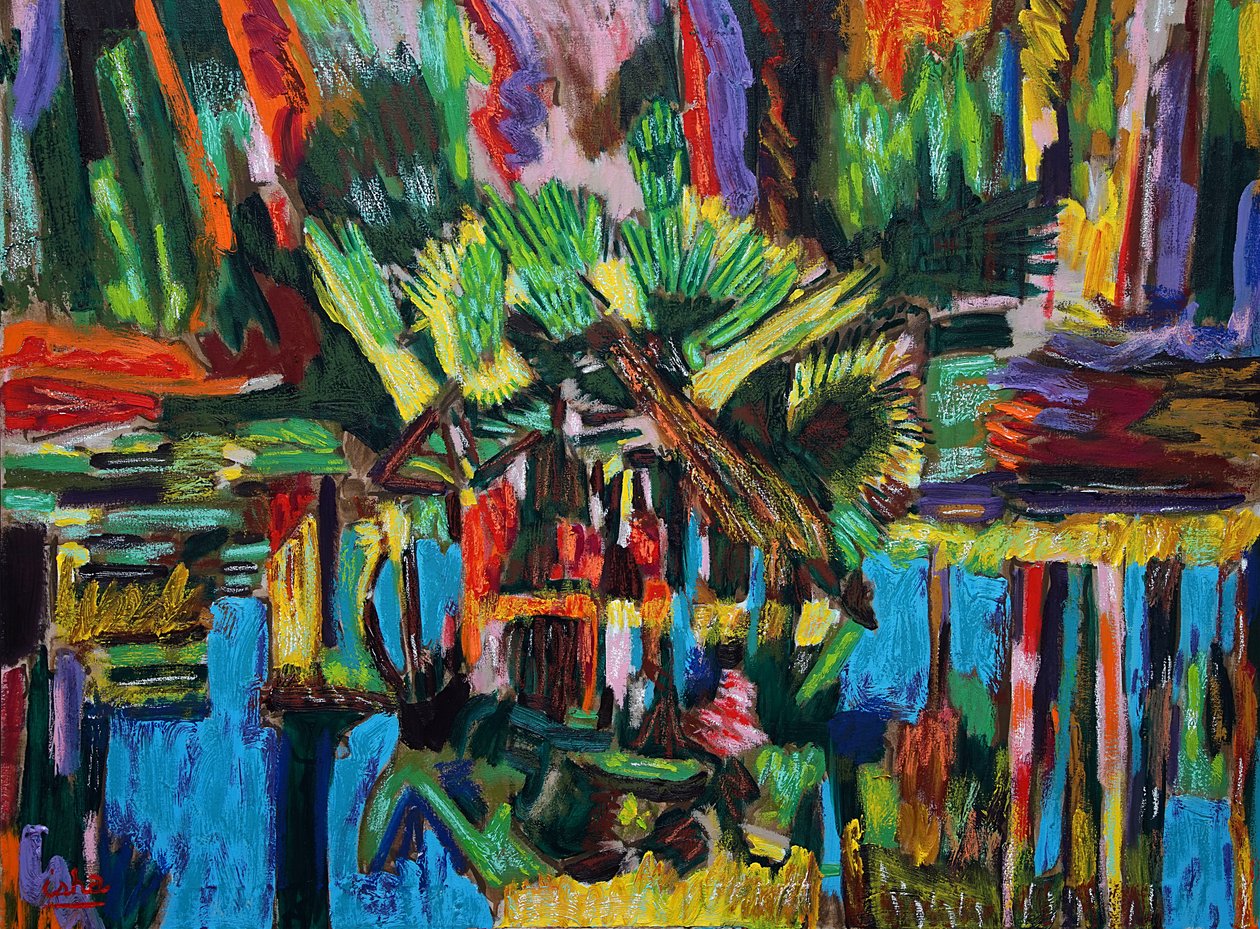 Estuario astratto, 2018 da Gerhardt Isringhaus