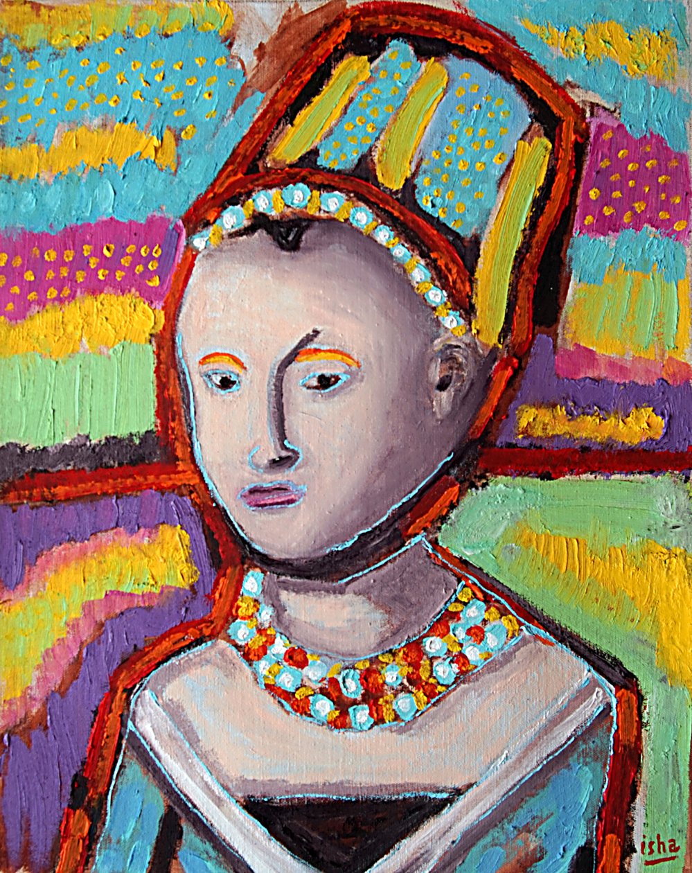 Ritratto di ragazza giovane dopo Christus, 2020 da Gerhardt Isringhaus