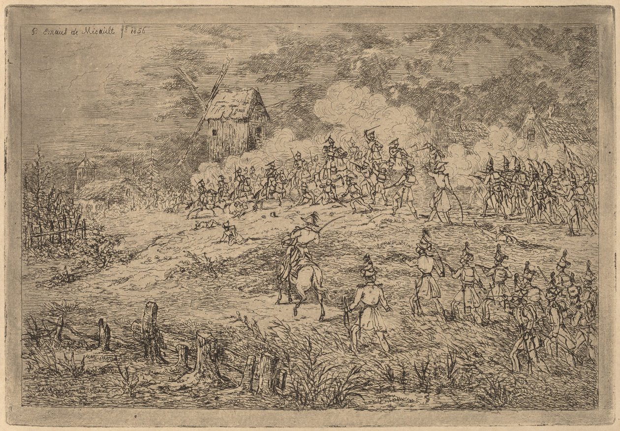 Carica della cavalleria da Gerhardus Emaus de Micault