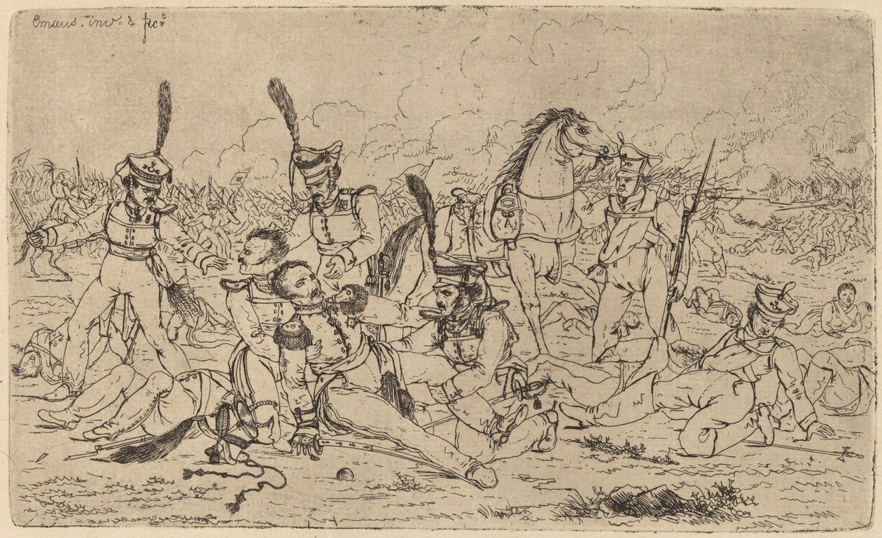 Morte di un generale russo da Gerhardus Emaus de Micault