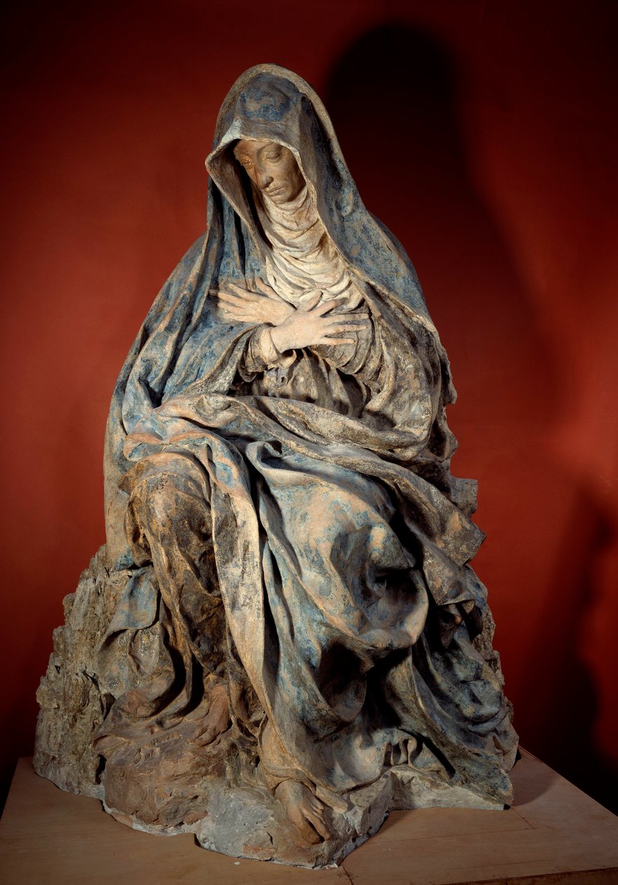 Vergine del Dolore. Scultura di Germain Pilon (1535-1590) XVI secolo. Parigi, Museo del Louvre da Germain Pilon
