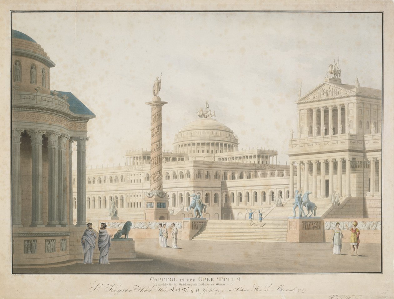 Campidoglio, scenografia per 