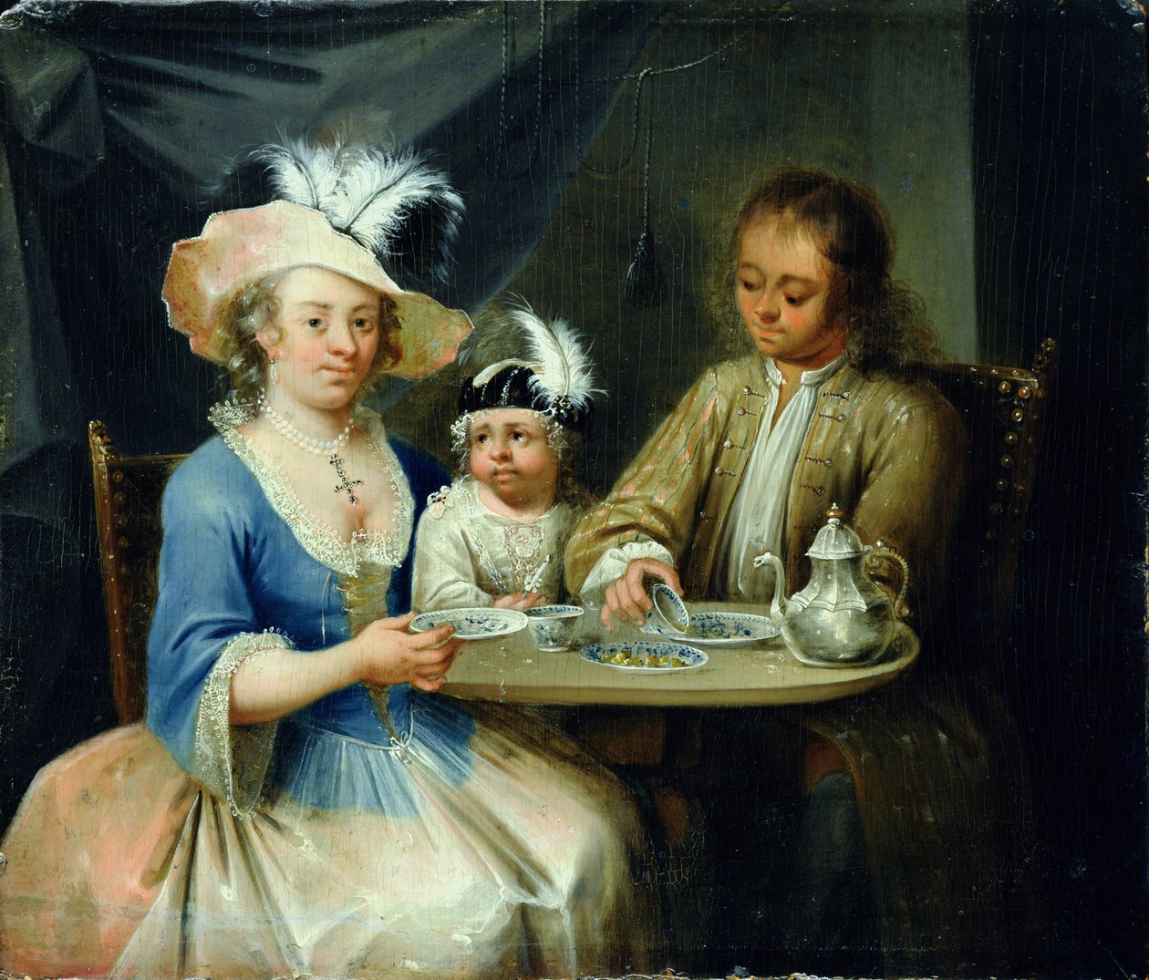 Ritratto di famiglia, c.1760 da German School