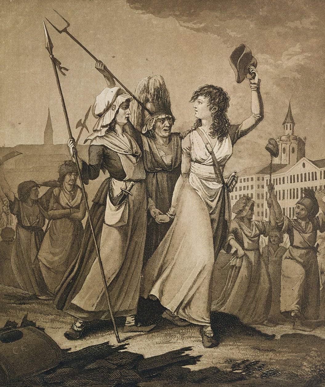 Pescivendole di Parigi, ottobre 1789 da German School