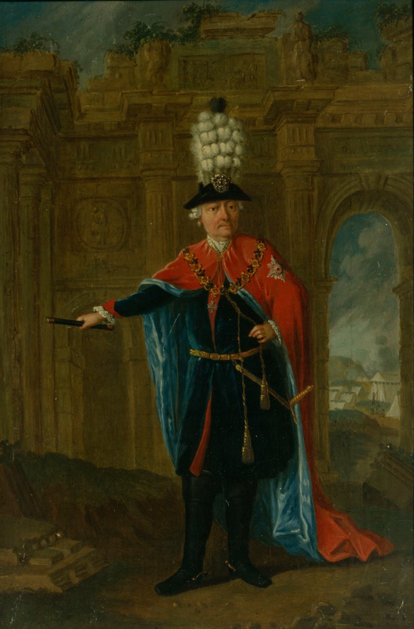 Federico il Grande vestito con il costume dell