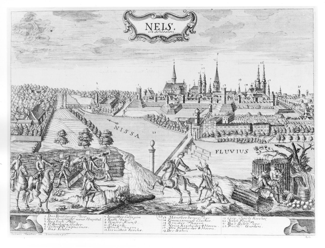 Re Federico II di Prussia invade la Slesia e conquista Neis nell