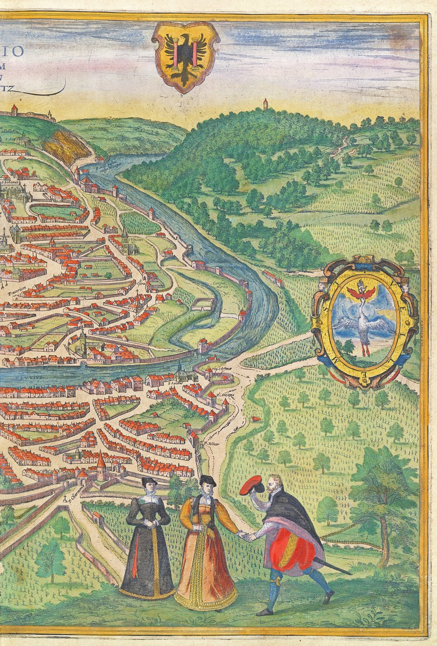 Mappa di Vienna (dettaglio) da German School