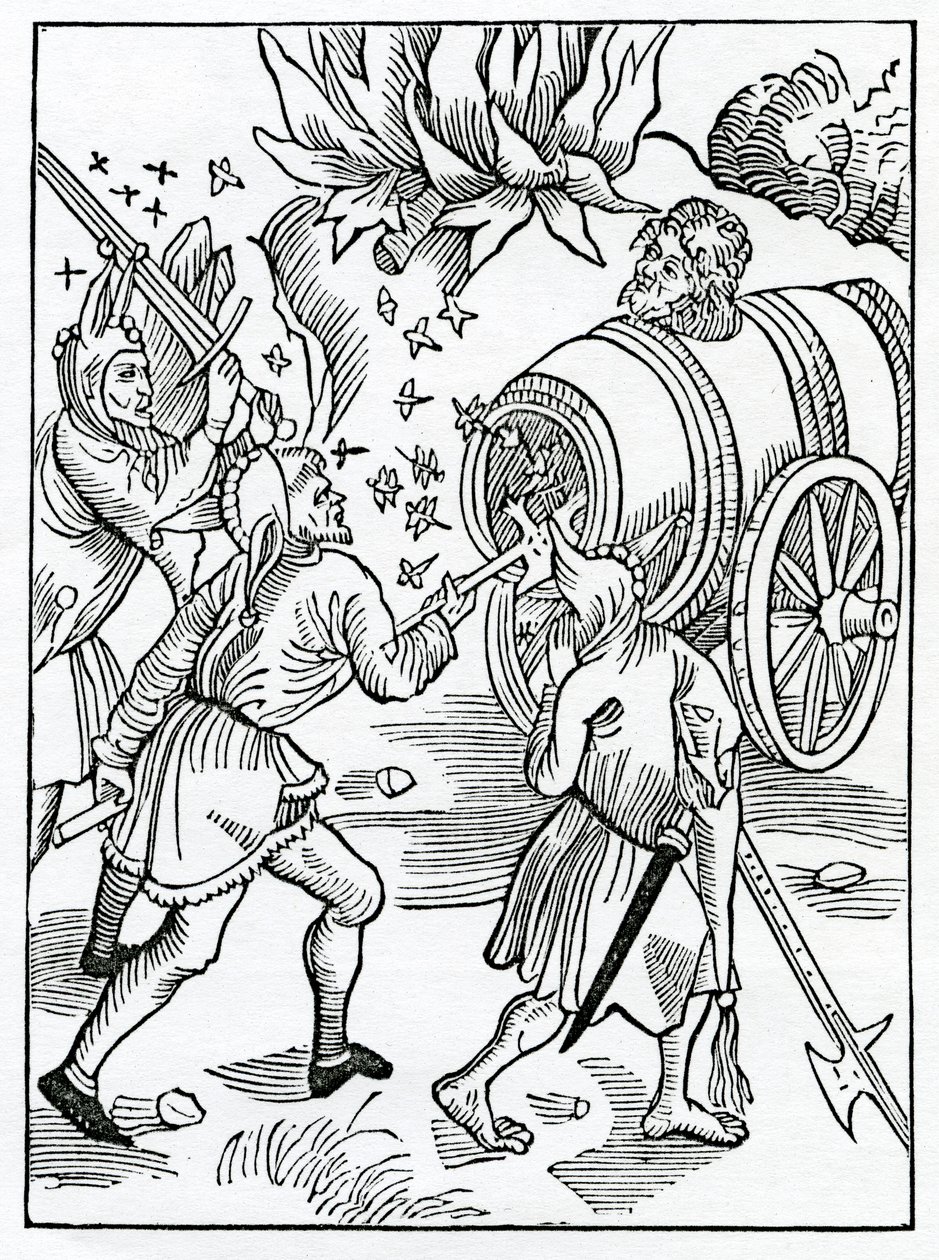 Degli sciocchi invidiosi, illustrazione dalla traduzione inglese di Alexander Barclay di 