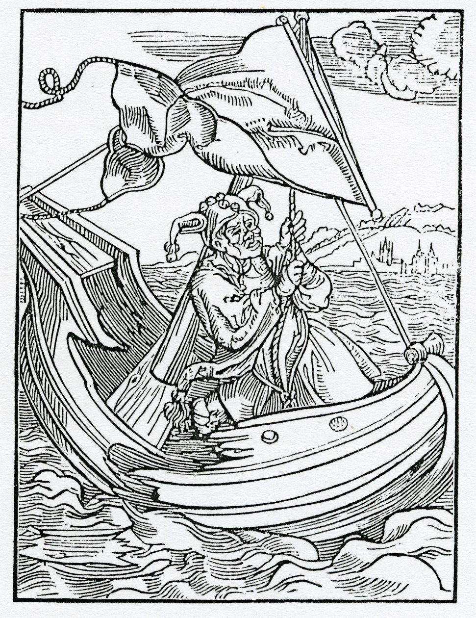 Del disprezzo della sfortuna, illustrazione dalla traduzione inglese di Alexander Barclay di 