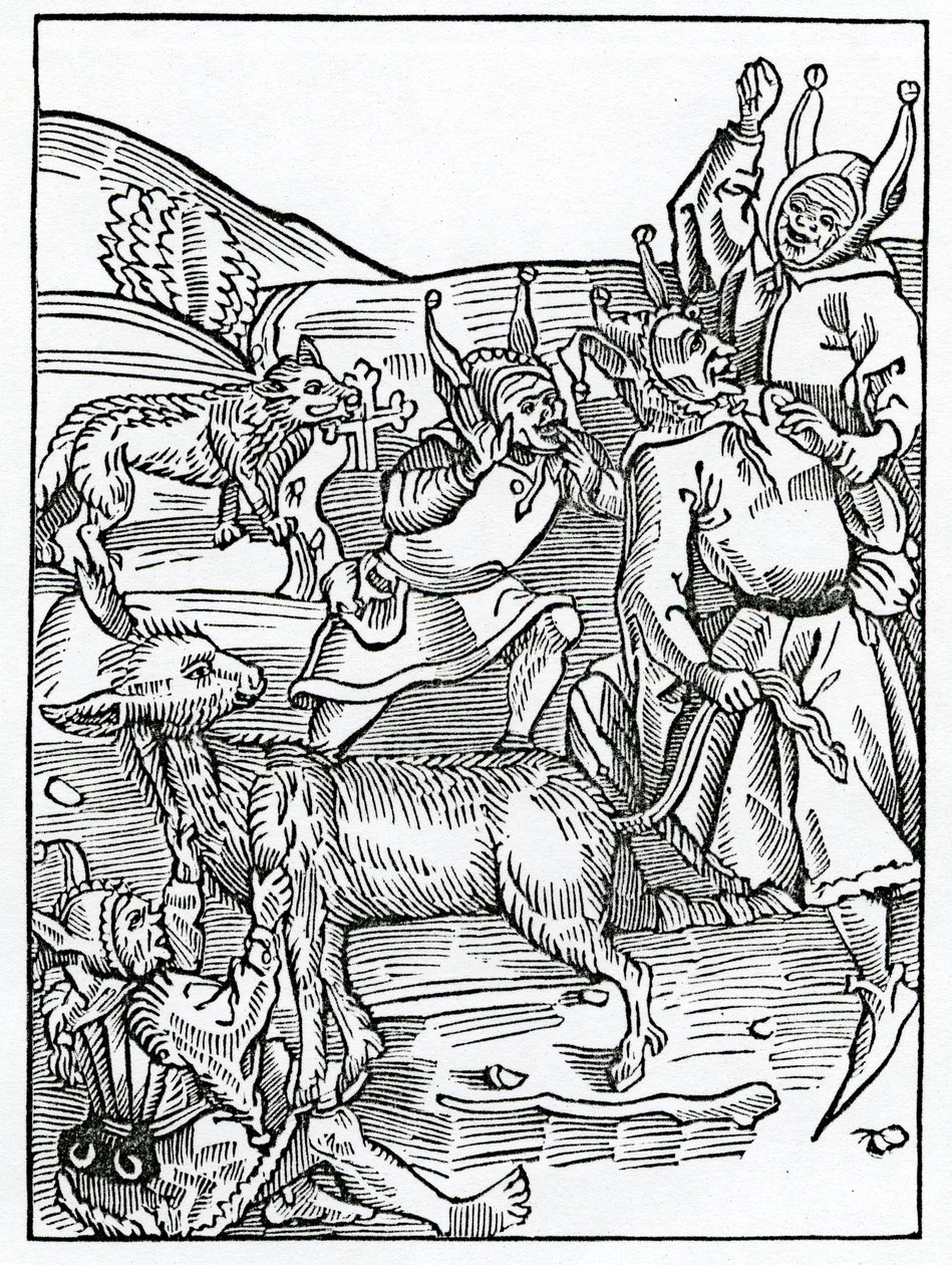 Di quelli che sono sempre in prestito, illustrazione dalla traduzione inglese di Alexander Barclay di 