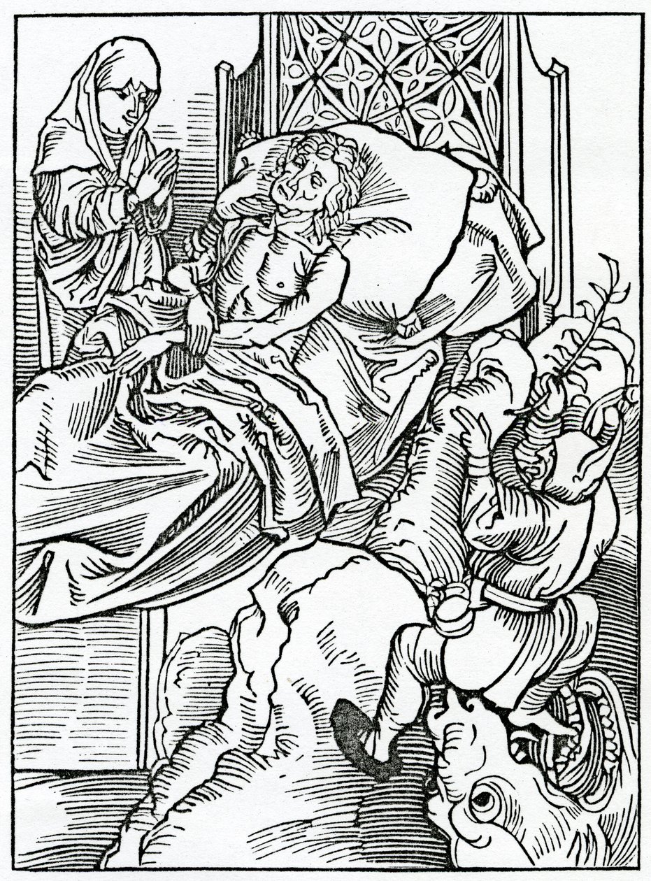Di quelli che giudicano gli altri, illustrazione dalla traduzione inglese di Alexander Barclay di 