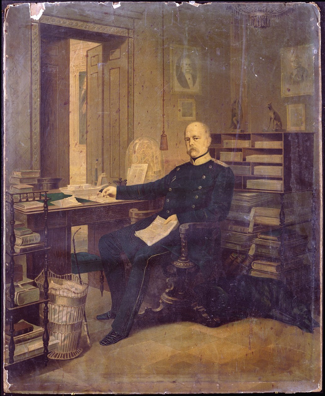 Otto von Bismarck nel suo studio da German School