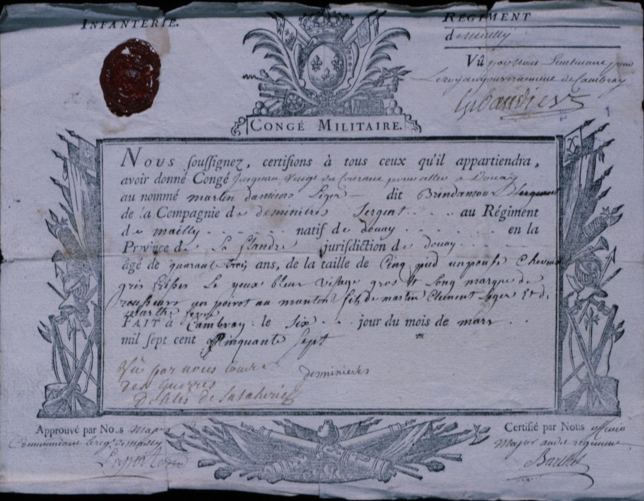 Permesso per la Battaglia di Rossbach, 1757 da German School