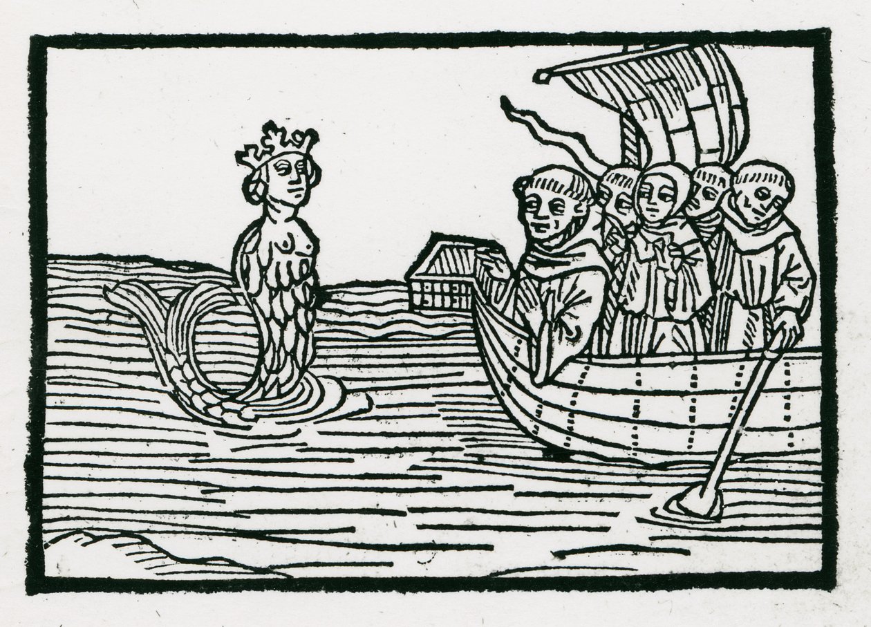 San Brendan e la sirena, illustrazione da 