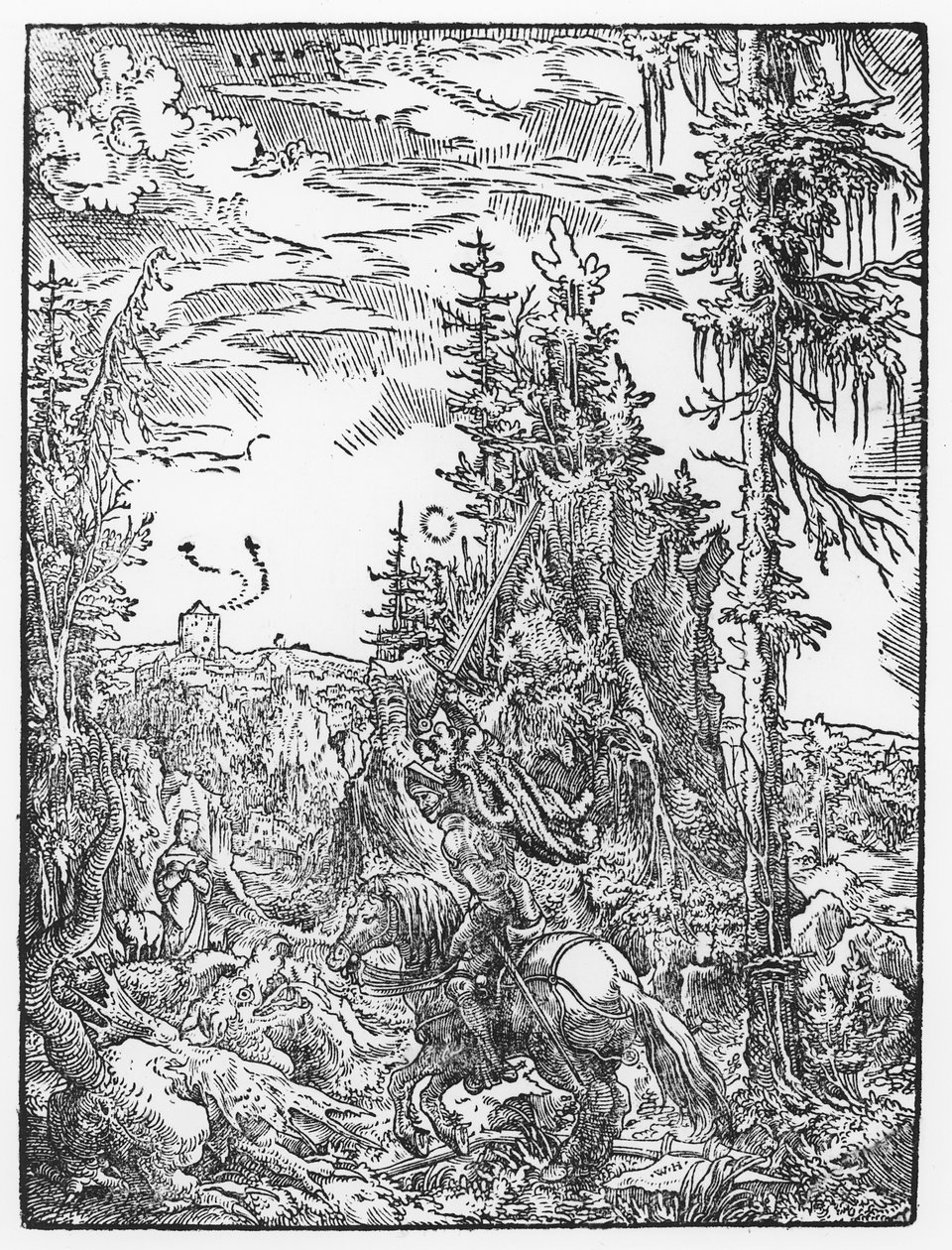 San Giorgio e il Drago, 1520 da German School