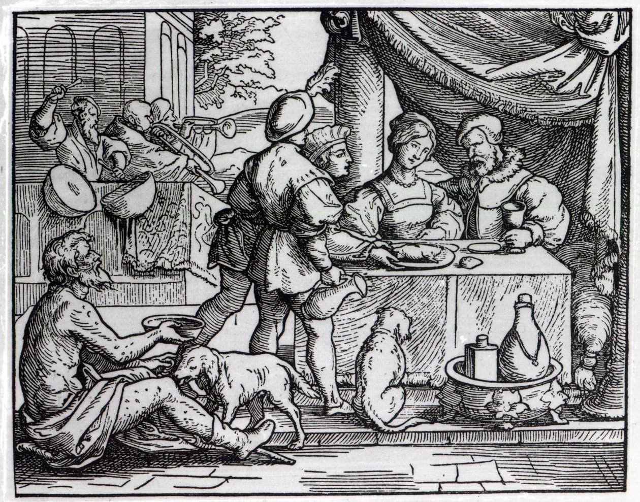 La parabola di Lazzaro e il ricco epulone da German School