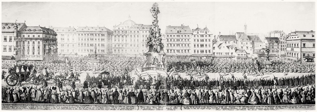 La Processione di Maria Teresa (1638-83) attraverso Vienna da German School