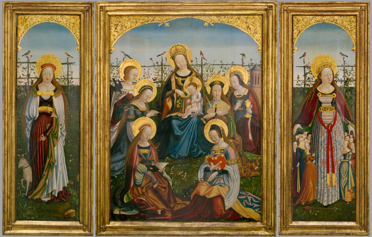 Trittico della Vergine e del Bambino con santi da German