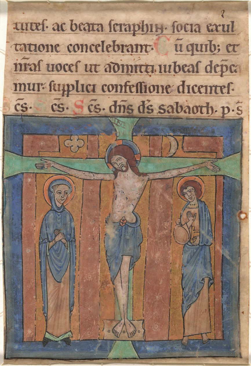 La Crocifissione da German 12th Century