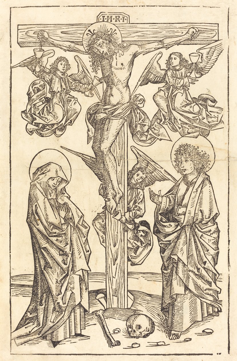 Cristo sulla Croce con Angeli da German 15th Century