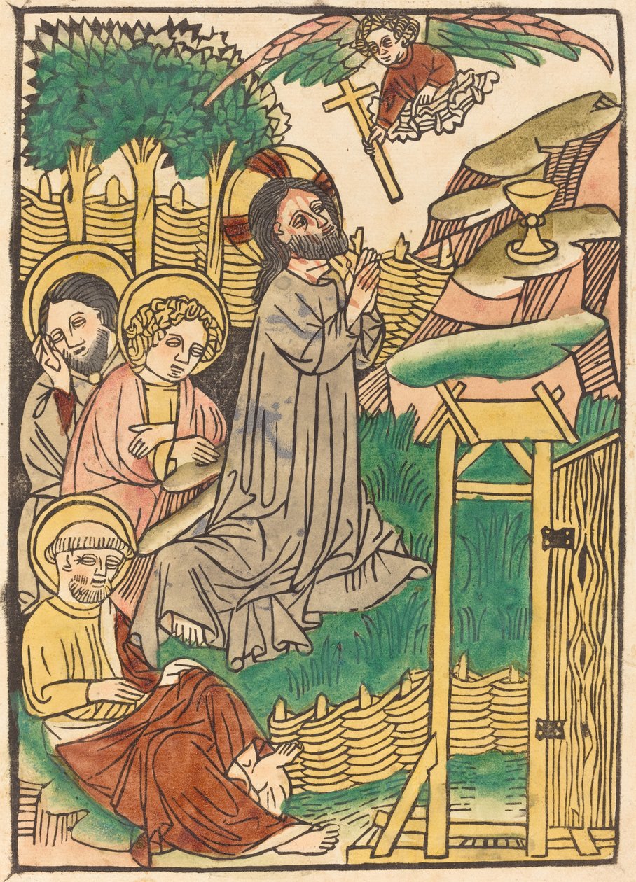 Cristo sul Monte degli Ulivi da German 15th Century